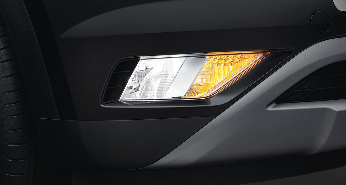 Right vertical front fog lamp