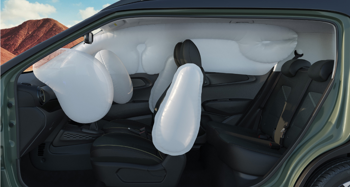 6 Airbags standard (driver, passenger, side & curtain)